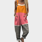 Bequeme Latzhose mit Print