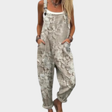 Bequeme Latzhose mit Print
