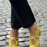Valentina | Sandalen in Sonnengelb