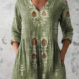 Maeve | Lange Bluse mit V-Ausschnitt