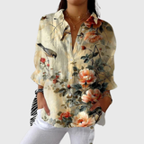 Farbige Bluse mit Druck