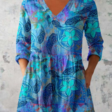 Lilia | Lange Bluse mit V-Ausschnitt