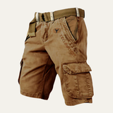 Die Harrington Herren-Cargoshorts mit vielen Taschen und Gürtel im Tactical-Stil