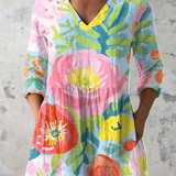 Helene | Longbluse mit V-Ausschnitt