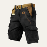 Die Harrington Herren-Cargoshorts mit vielen Taschen und Gürtel im Tactical-Stil