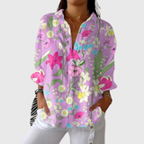 Leichte Bluse mit farbigem Druck