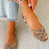 Caterina Flechtsandalen in Fuchsia