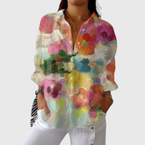 Leichte Bluse mit farbigem Druck