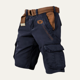 Die Harrington Herren-Cargoshorts mit vielen Taschen und Gürtel im Tactical-Stil