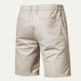 Die Roseland Herren-Sommershorts aus hochwertiger Baumwolle, ohne Bundfalten
