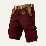 Die Harrington Herren-Cargoshorts mit vielen Taschen und Gürtel im Tactical-Stil