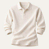 Das Verona Herren-Poloshirt aus Jacquardstrick mit V-Ausschnitt