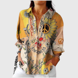 Leichte Bluse mit farbigem Druck