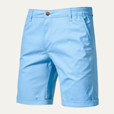 Die Roseland Herren-Sommershorts aus hochwertiger Baumwolle, ohne Bundfalten