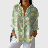 Farbige Bluse mit Druck