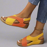 Kendra – Komfort-Sandalen im Colourblock-Design