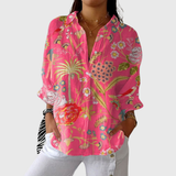 Leichte Bluse mit farbigem Druck