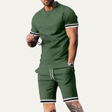 Das Modena Herren Sommer-Set im Trendlook – T-Shirt und Shorts