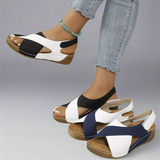 Kendra – Komfort-Sandalen im Colourblock-Design