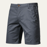 Die Roseland Herren-Sommershorts aus hochwertiger Baumwolle, ohne Bundfalten