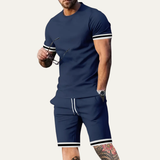 Das Modena Herren Sommer-Set im Trendlook – T-Shirt und Shorts