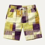 Die Stratford Herren-Sommershorts mit Karomuster und Tunnelzug