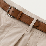 Die Henwick Leinenshorts – geschnittene Sommershorts für Herren