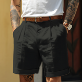 Die Henwick Leinenshorts – tailliert geschnittene Sommershorts für Herren