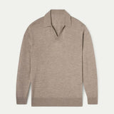 Das Venice Herren-Poloshirt aus Baumwolle mit V-Ausschnitt – Old-Money-Stil