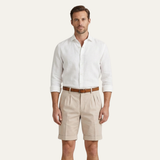 Die Henwick Leinenshorts – geschnittene Sommershorts für Herren