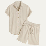Das Korsika Leinen-Set – Sommerhemd & Hose für Herren