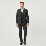 Der Norwood Herren Tweed 3-teiliger Anzug – Slim-Fit-Sakko im Fischgrat, Weste & Hose