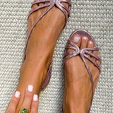 Ginevra Elegante Goldsandalen