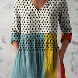 Elowen | Lange Bluse mit V-Ausschnitt