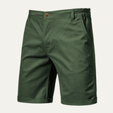 Die Roseland Herren-Sommershorts aus hochwertiger Baumwolle, ohne Bundfalten