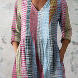 Anais | Lange Bluse mit V-Ausschnitt