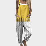 Bequeme Latzhose mit Print