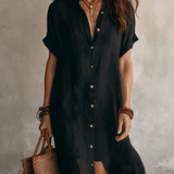 Modern Boho | Leichtes Midikleid aus Leinen