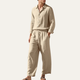 Das Cumberland Herren Set aus Leinenhemd & weiter Hose – Legeres Strand-Outfit