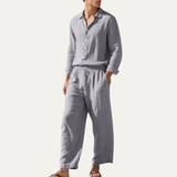 Das Cumberland Herren Set aus Leinenhemd & weiter Hose – Legeres Strand-Outfit