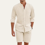 Das Nottingham Herren Leichtes Zweiteiliges Sommer-Set – Strand-Outfit aus Baumwolle
