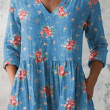 Mabel | Weite Bluse mit V-Ausschnitt