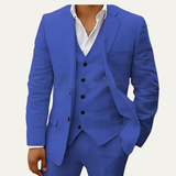 Der Oakridge Herren 3-teiliger Leinenanzug – Klassisches, atmungsaktives Sommer-Set