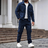 Das Ravenna Herren Casual Utility Cargo-Set – Jacke und Hose