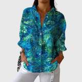 Leichte Bluse mit farbigem Druck