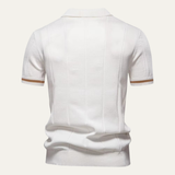 The Ashton Herren-Strickpoloshirt mit Reißverschluss
