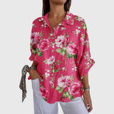 Leichte Bluse mit farbigem Druck