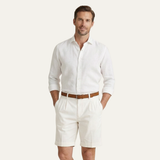 Die Henwick Leinenshorts – geschnittene Sommershorts für Herren