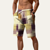 Die Stratford Herren-Sommershorts mit Karomuster und Tunnelzug