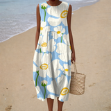 Leichtes Sommerkleid ohne Ärmel